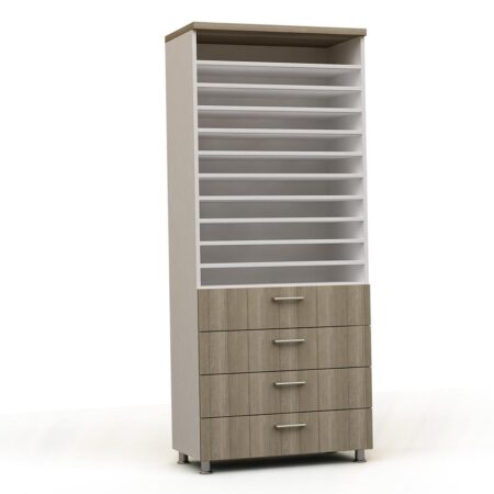 Cabinet cu 4 sertare și 11 rafturi OMD04ED-1319